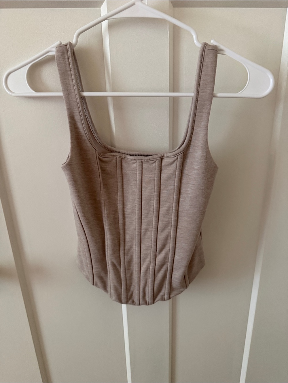 Express Body Contour Beige Tank